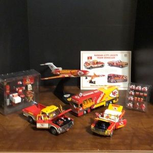 RARE Vintage 🏈 KC Chiefs Team Vehicles (lot of 4) Officially Licensed by NFL